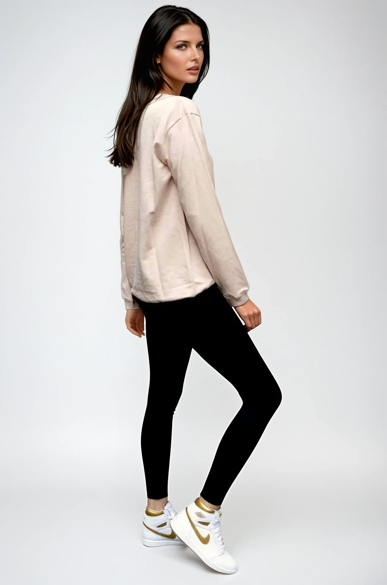 Taylor Sweater Blush - Evil Eye Pink Sequin