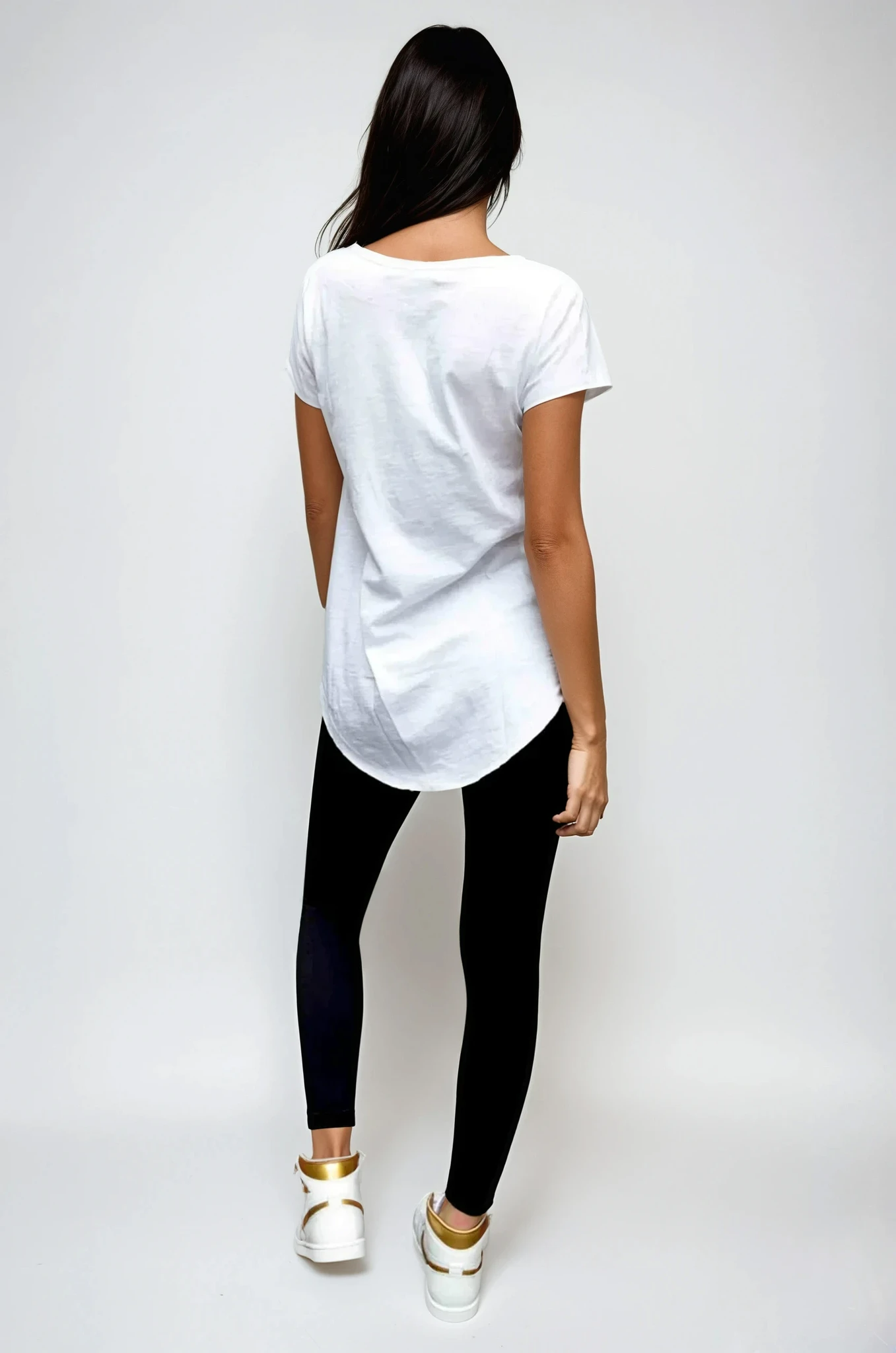 Tobi Tee White - Pink Lightning Print