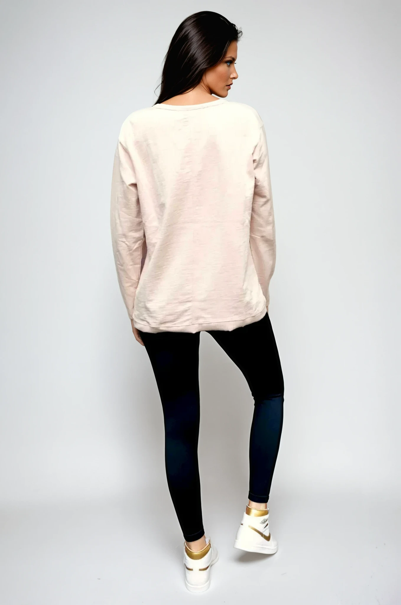 Taylor Sweater Blush - Pink Lightning Print